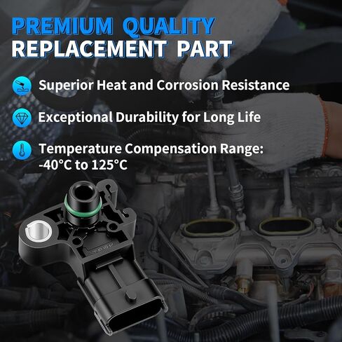 MAP Manifold Absolute Pressure Sensor Fit for Chevy Silverado 1500 Equinox Malibu Impala Traverse Camaro Buick Enclave Lacrosse GMC Sierra 1500 Acadia Terrain SRX 55573248 12591290 in Kuwait