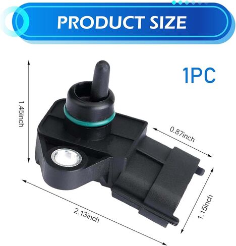 MAP Manifold Absolute Pressure Sensor, Crankcase Pressure Sensor, Replacement Part Number 393002B000, Compatible with Accent Azera Equus Genesis Sonata Tucson Sante Fe Kia Cadenza in Kuwait
