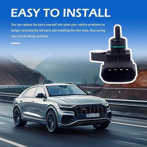 MAP Manifold Absolute Pressure Sensor, Crankcase Pressure Sensor, Replacement Part Number 393002B000, Compatible with Accent Azera Equus Genesis Sonata Tucson Sante Fe Kia Cadenza in Kuwait