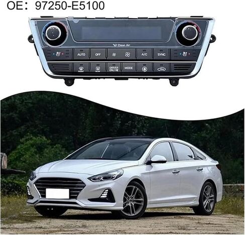 Automatic Constant Temperature Air Conditioning Panel Controller Switch Compatible with Hyundai Sonata 9 97250-E5100 97250E5100 in Kuwait