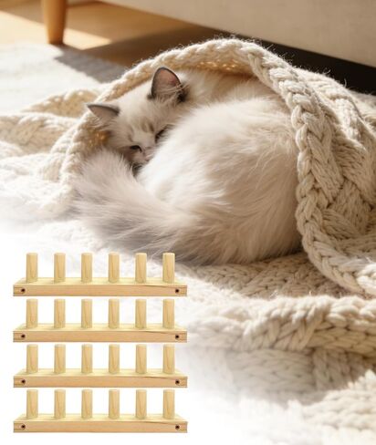 Irosiy 52" Loom for Chunky Blanket, Wooden Hand Knitting Loom for Chunky Yarn, Adjustable Size, No Needles Required with Assembly Tools in Kuwait
