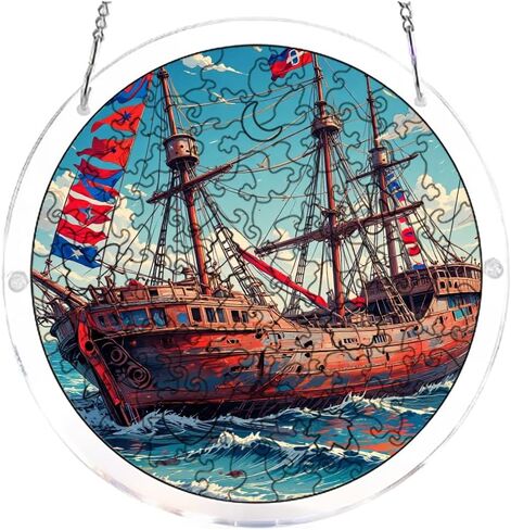 7.4in 83Pcs Handmade Craft Suncatcher Kit Seaside Nautical Decor Relax Handmade Gift for Family and Friends in Kuwait