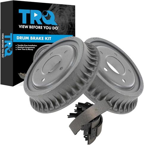 TRQ Rear Brake Drum & Shoe Kit Set Left LH & Right RH for 95-02 Astro Safari Van in Kuwait