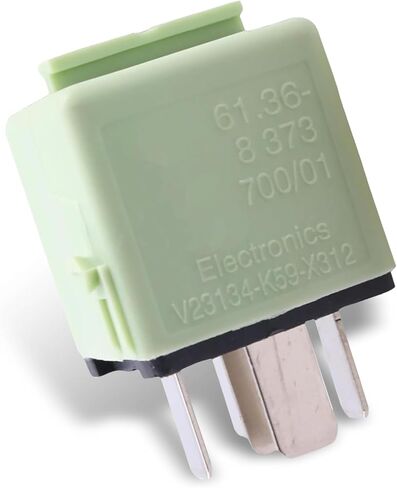 Car Fuel Pump Relay, 5-pin Scratch-resistant Heat-resistant Relay, Air Pump Replacement Part for BMW 7 3 6 8 Series, Replace Part #61368373700 (Green) in Kuwait