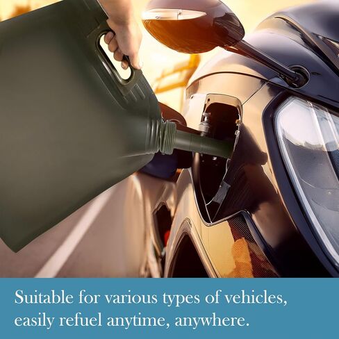 Naroote Gas Blader، حاوية غاز محمولة ممتازة مضادة للتسرب من مادة TPU وقابلة للطي لنقل الزيت مع تصميم إغلاق متعدد الطبقات، للسائقين والدراجات النارية ورحلات الطرق (5 لتر) in Kuwait