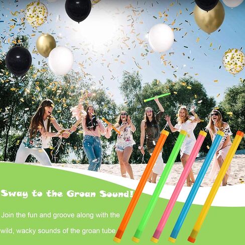 5PCS Groan Tube Noise Maker 16IN Funny Plastic Noisemaker Giggle Stick Plastic Sound Tubes Noise Makers Party Favors for Goodie Bag at Christmas Events Fools Day Family Gathering Halloween Parties in Kuwait