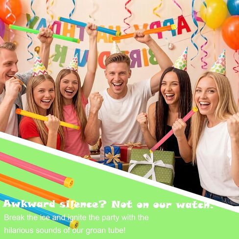 5PCS Groan Tube Noise Maker 16IN Funny Plastic Noisemaker Giggle Stick Plastic Sound Tubes Noise Makers Party Favors for Goodie Bag at Christmas Events Fools Day Family Gathering Halloween Parties in Kuwait