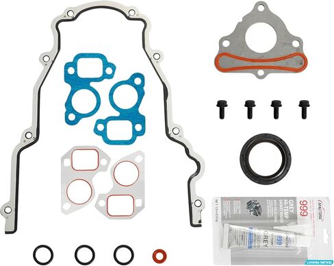 Timing Cover Gasket Set Compatible with Chevy Silverado Suburban Tahoe Cadillac Escalade GMC Sierra Yukon Buick 4.8L 5.3L 5.7L 6.0L 6.2L 1999-2013 Gen III IV LS LS1 LS2 LS3 LS6 LQ9 LQ4 Engine in Kuwait