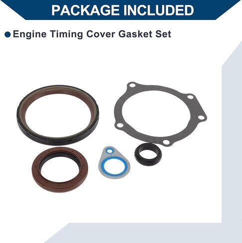 مجموعة حشية غطاء توقيت المحرك TCS45052 لـ GMC Envoy 2004-2009 سلسلة غطاء حشية طويلة الأمد ختم معدني 1 مجموعة أسود in Kuwait