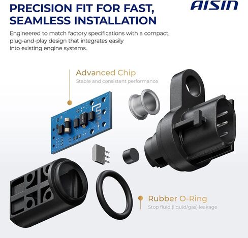 AISIN AFTERMARKET CKSAZ-00549 Crankshaft Position Sensor - Compatible with Hyundai Elantra 2011-2020 2022, Tucson 2013-2021, Accent 2012-2019, Kia Forte 2014-2024, Rio 2012-2023 in Kuwait
