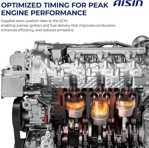 AISIN AFTERMARKET CKSAZ-00549 Crankshaft Position Sensor - Compatible with Hyundai Elantra 2011-2020 2022, Tucson 2013-2021, Accent 2012-2019, Kia Forte 2014-2024, Rio 2012-2023 in Kuwait