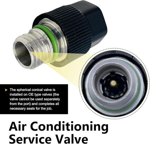 16 PCS Air Condition Valve Core Kit, Includes R134A R12 Valve Cores, Service Tool & Pressure Caps, AC System Charging Port Repair Accessories,Universal for Most Cars, Trucks, SUVs (Black) in Kuwait