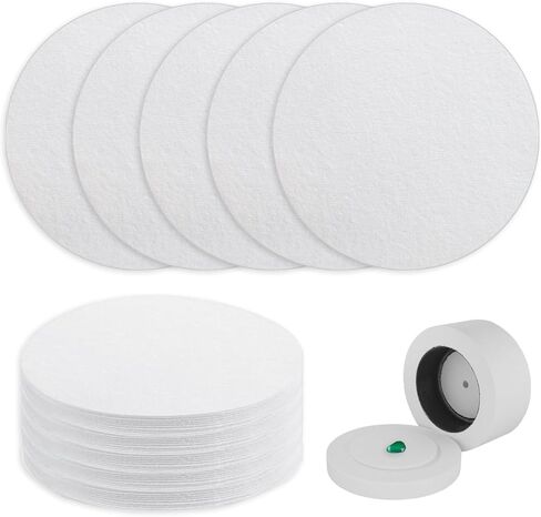 Round Microwave Kiln Paper, Ceramic Fiber Paper 4.7 Inches Thinfire Kiln Shelf Sheets for Glass Fusing Stove Fireplace Ultra Smooth Surface DIY Crafts - 30 Sheets in Kuwait