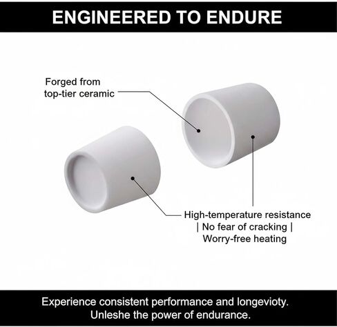 5-Pack Ceramic Bowl Inserts, Compatible with Peak Accessory, Recessed Bottom Design for Enhanced Performance in Kuwait
