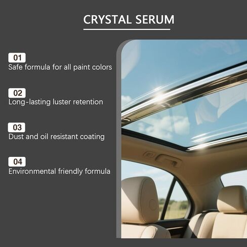 2Pcs PTZ Crystal Serum for Cars- Advanced Graphene Ceramic Coating, 9H Graphene Coatings, Quick Effect Car Coating, Nano Coat Restore for Paint, Glass & Wheel in Kuwait