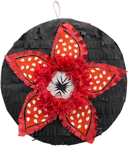 APINATA4U Flower Piñata - زينة حفلات الهالوين الفريدة من نوعها، حفلة آكلة اللحوم لاحتفالات أعياد الميلاد، حفلة عيد ميلاد ذات طابع شيطان الوحش، اللوازم والديكورات، 40.64 × 40.64 سم in Kuwait