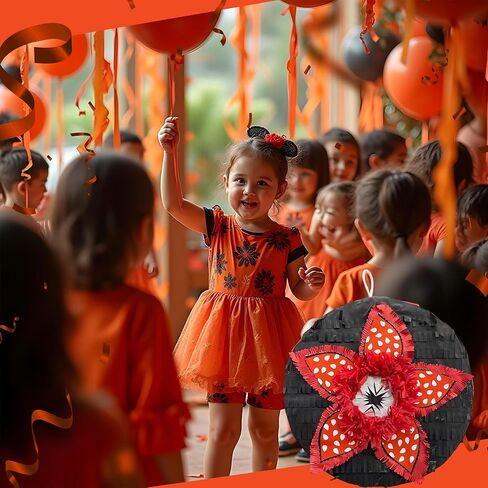 APINATA4U Flower Piñata - زينة حفلات الهالوين الفريدة من نوعها، حفلة آكلة اللحوم لاحتفالات أعياد الميلاد، حفلة عيد ميلاد ذات طابع شيطان الوحش، اللوازم والديكورات، 40.64 × 40.64 سم in Kuwait