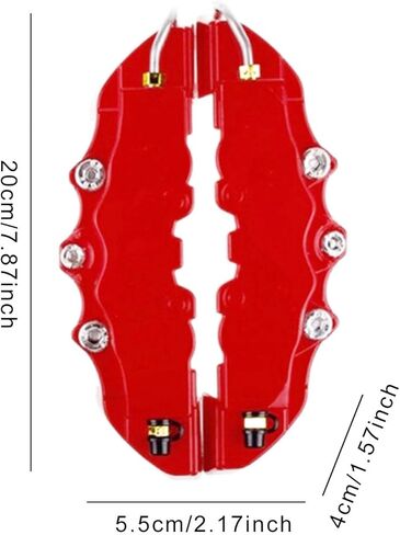 Brake Caliper Covers | Brake Caliper Covers Front & Rear Kits | Rear Brake Caliper Cover Guard Protector Cover for Front and Rear Wheel Hub Assessoires Asaim in Kuwait