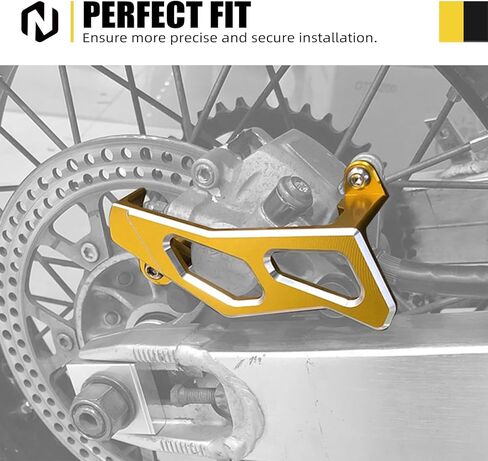 NICECNC الذهب البليت الألومنيوم الفرامل الفرجار الحرس متوافق مع سوزوكي DRZ400SM 2005 2006 2007 2007 2008 2009 2010-2024 انظر الإعداد in Kuwait