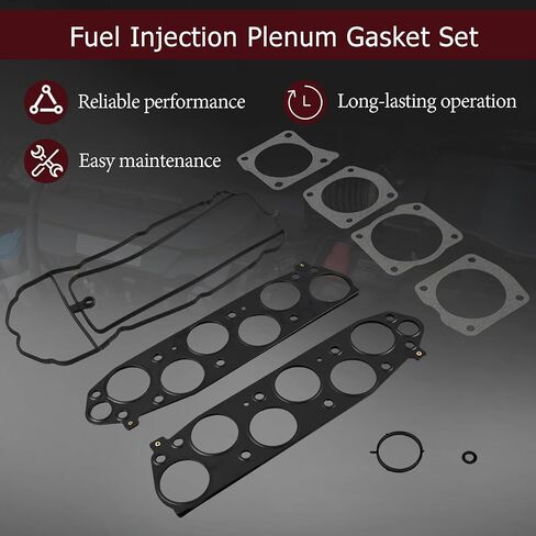 MS 96409-3 Fuel Injection Plenum Gasket Set Fit for Acura ZDX TSX RDX MDX RL TL, Intake Manifold Gasket for Honda Odyssey Pilot Accord Crosstour Ridgeline in Kuwait