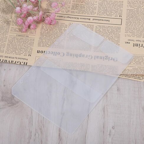 12 جهاز كمبيوتر شخصى A5 إدراج الأكمام Photocard، منظم واضح 5 * 8 بوصة A5 جيوب الموثق جيوب الأكمام، 6 حلقات Photocard Binder، مناسبة للبطاقات البريدية وبطاقات الصور وبطاقة ورق الرسالة in Kuwait