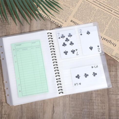 12 جهاز كمبيوتر شخصى A5 إدراج الأكمام Photocard، منظم واضح 5 * 8 بوصة A5 جيوب الموثق جيوب الأكمام، 6 حلقات Photocard Binder، مناسبة للبطاقات البريدية وبطاقات الصور وبطاقة ورق الرسالة in Kuwait