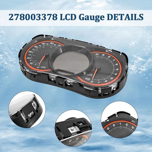 278003378 استبدال مجموعة أدوات قياس LCD لـ Sea-Doo GTR215 GTX155 GTXS155 2014-2017، 278003214 278003216 278003374 278003376 in Kuwait