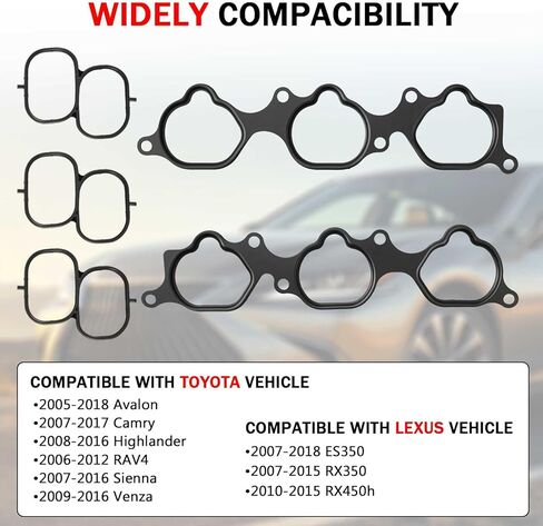 مجموعة حشية مشعب سحب المحرك MS 96790 متوافقة مع سيارة تويوتا لكزس 2005-2018 أفالون RAV4 كامري سيينا هايلاندر فينزا ES350 RX350 RX450h 3.5L V6، استبدال #MS96790 MS19675 in Kuwait