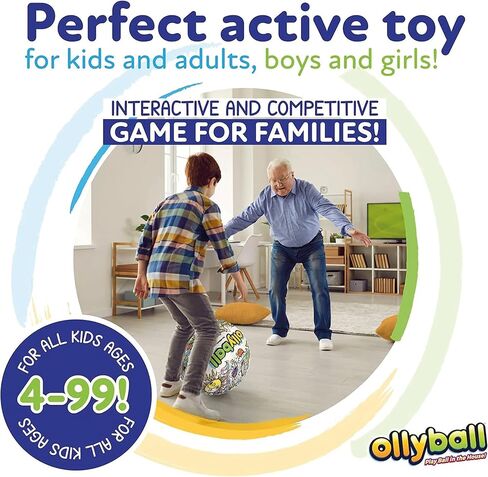 Ollyball، أفضل كرة لعب داخلية للأطفال والآباء، كرة ملونة، مناسبة للعب في الأماكن المغلقة أو الهواء الطلق in Kuwait