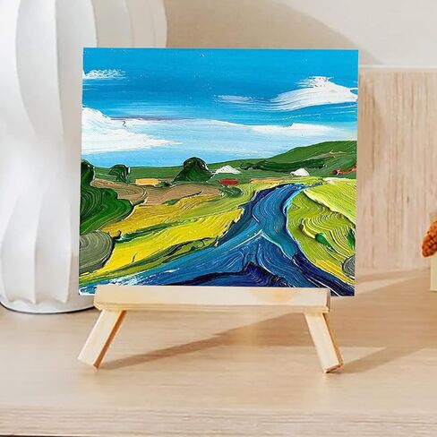 5.9x5.9 Inch Oil and Acrylic Paper Pad,30 Sheets 180GSM(110lb) Tearable Bleed Proof Canvas Like Textured Drawing Papers Perfect for Acrylic,Oil Painting,White in Saudi Arabia