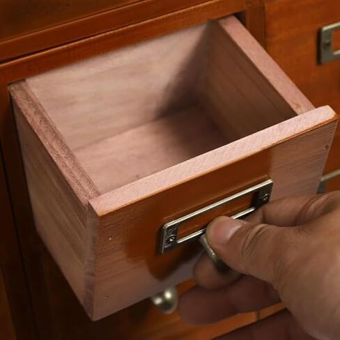 Drawers Apothecary Cabinet,Vintage Wooden Storage Box - Apothecary Cabinet with Multi-Level Drawers for Countertop Organization - Card Catalog Organizer for Home & Office Storage in Saudi Arabia