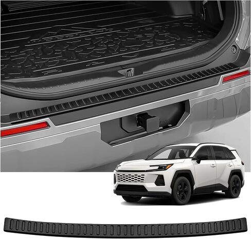 واقي المصد الخلفي الخارجي لسيارة Toyota 2026 RAV4 LE SE XLE XSE ملحقات هجينة محدودة مادة ABS سوداء واقي مصد خلفي واقي عتبة الصندوق in Kuwait