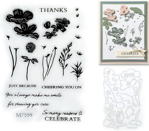 Stamps and Dies for Card Making, Stamps and Dies Set 2026, Die Cut DIY Various Festivals Album Scrapbooking Birthdays Greeting Card (7556) in Saudi Arabia