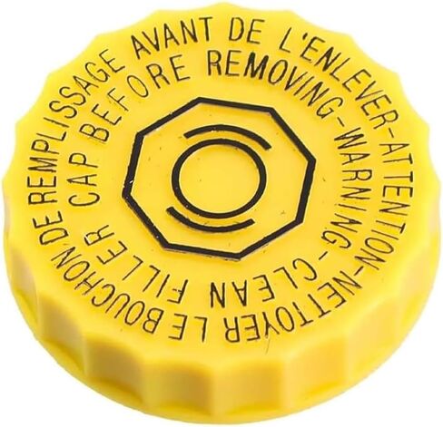 Brake Fluid Cap, Brake Master Cylinder Reservoir Cap, Brake Oil tank Cap OEM#68211910AB, Compatible with Wrangler Cherokee Compass Chrysler Pacifica(Yellow) in Kuwait