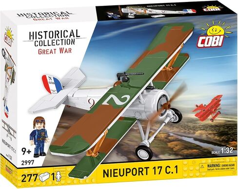 مجموعة بناء الطائرات من مجموعة COBI التاريخية Great War Nieuport 17 C.1 110 HP، 277 قطعة in Kuwait