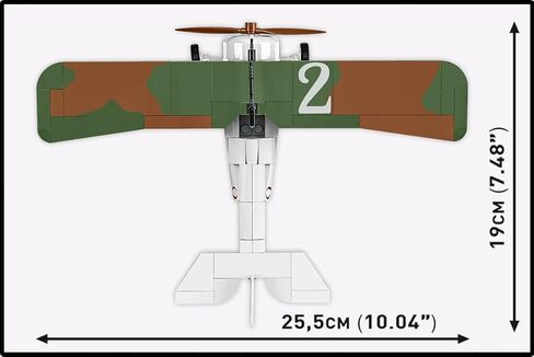مجموعة بناء الطائرات من مجموعة COBI التاريخية Great War Nieuport 17 C.1 110 HP، 277 قطعة in Kuwait