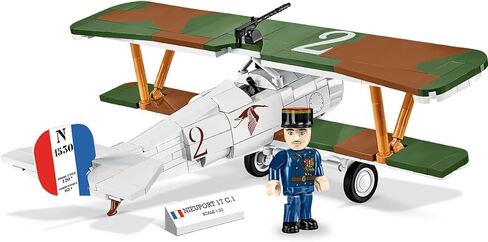 مجموعة بناء الطائرات من مجموعة COBI التاريخية Great War Nieuport 17 C.1 110 HP، 277 قطعة in Kuwait