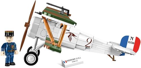 مجموعة بناء الطائرات من مجموعة COBI التاريخية Great War Nieuport 17 C.1 110 HP، 277 قطعة in Kuwait