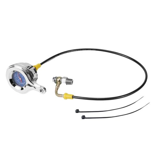 مجموعة قياس ضغط الزيت متوافقة مع مستلزمات الطابعة لـ Street FLHX 2017-2024 Road King FLHR Tri Ultra Electra Ultra Limited FLHTK (فضي) in Kuwait