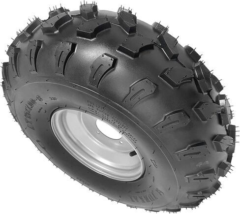 مجموعة إطارات وحواف ATV مقاس 19 × 7.00-8، مجموعة عجلات مقاس 8 بوصات، 4 طبقات من إطارات الطرق الوعرة بدون أنابيب، عجلة رباعية الدفع، متوافقة مع تاوتاو، كازوما، دراجة صغيرة، جزازة للركوب (نمط مسمار 88 مم) in Kuwait