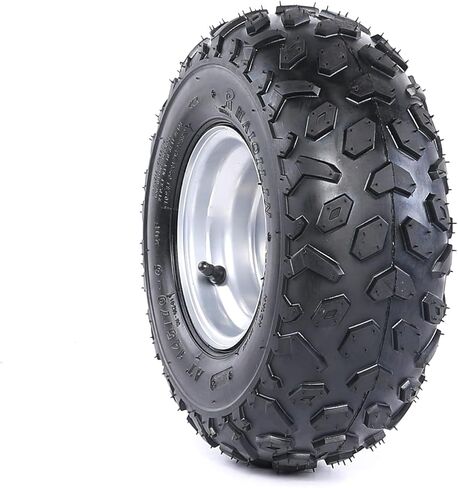 إطارات 145/70-6 ATV مع 3 إطارات عروة ومحاور عجلات خلفية 23T لعربة Go Kart وATV وUTV وعربة الجولف والعربات الصغيرة والدراجة الصغيرة ودراجة الانجراف و4 عجلات ودراجة نارية للطرق الوعرة - مجموعة عجلات مقاس 6 بوصات in Kuwait