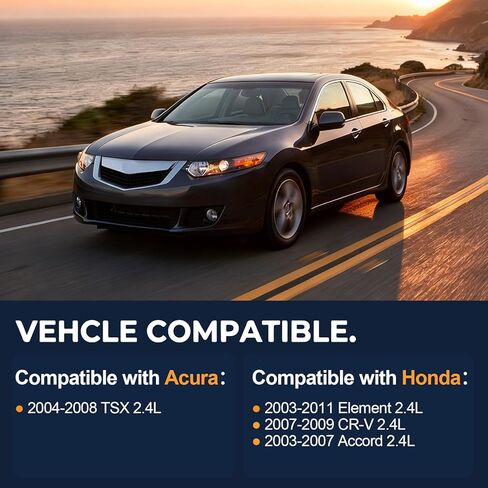 Sorello MS 96473 مجموعة حشية مشعب السحب مناسبة لعنصر Honda Accord CR-V لـ Acura TSX 2003 2004 2005 2006 2007 2008 2009 2010 2011 2012 2.4L استبدال MS96473 MS19474 in Kuwait