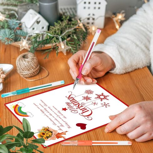 أقلام جل لامعة من Taotree، مجموعة أقلام تلوين نيون لامعة مكونة من 36 لونًا، مجموعة أقلام تحديد فنية برأس رفيع بنسبة 40% حبر أكثر لكتب التلوين والرسم والتلوين وسجل القصاصات واليوميات وهدايا عيد الفصح المتألقة in Kuwait
