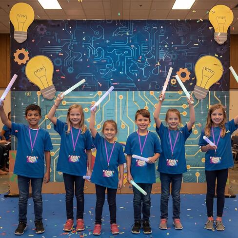 Resurhang 50 مجموعة من علامات الاسم VBS مع حبل نشاط 2 × 3 بوصة VBS Shine a Light Religion Name Tag 2026 مجموعة حرفية للقلادة لمستلزمات الكتاب المقدس لقضاء العطلات في الكنيسة المسيحية in Kuwait