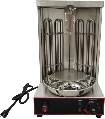 LPG Shawarma Doner Kebab Machine Gas Vertical Broiler Kebab Gyro Grill Machine with 2 Burner in Saudi Arabia