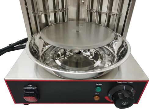 LPG Shawarma Doner Kebab Machine Gas Vertical Broiler Kebab Gyro Grill Machine with 2 Burner in Saudi Arabia
