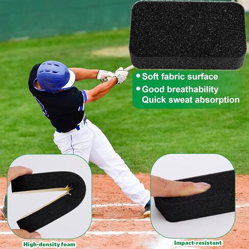 طقم حشوة الخوذة العالمية، وسادات بديلة من الإسفنج عالي الكثافة متوافقة مع خوذات Easton Batter & Catcher للاعبي البيسبول/الكرة اللينة وتدريب الشباب في الشتاء (أسود) in Kuwait
