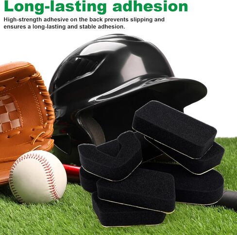 طقم حشوة الخوذة العالمية، وسادات بديلة من الإسفنج عالي الكثافة متوافقة مع خوذات Easton Batter & Catcher للاعبي البيسبول/الكرة اللينة وتدريب الشباب في الشتاء (أسود) in Kuwait