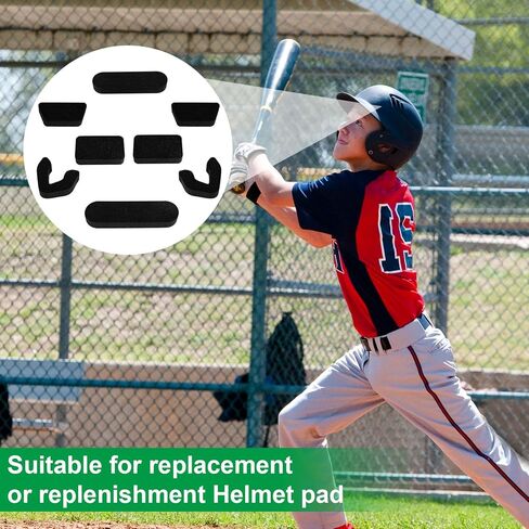 طقم حشوة الخوذة العالمية، وسادات بديلة من الإسفنج عالي الكثافة متوافقة مع خوذات Easton Batter & Catcher للاعبي البيسبول/الكرة اللينة وتدريب الشباب في الشتاء (أسود) in Kuwait