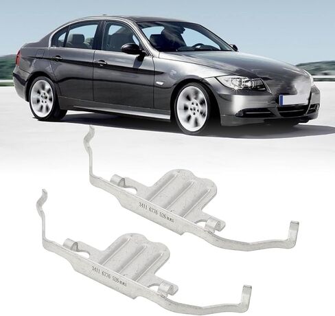 Front Disc Brake Caliper, 2PCS Brake Pad Retainer Clip 34116798879, Suitable for 1 Series E81 120d 120i 123d, Brake Performance in Kuwait